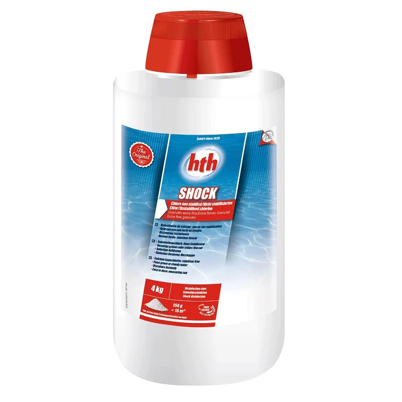 HTH® SHOCK poudre - hypochlorite de calcium - 4kg